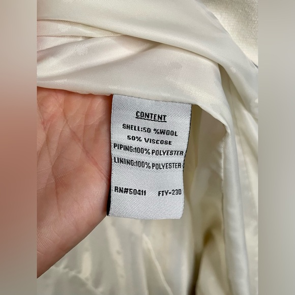 Cream Colored Jessica Simpson Peacoat - Picture 10 of 11